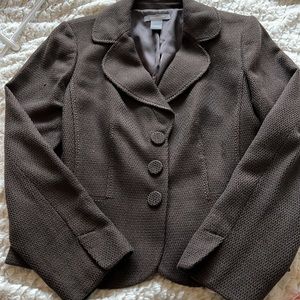 Stunning two piece Ann Taylor skirt suit sold brown tweed